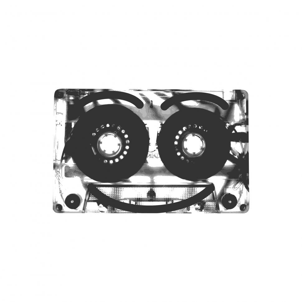 Free Image of Smiling Cassette Tape - Nostalgia of the 80s 