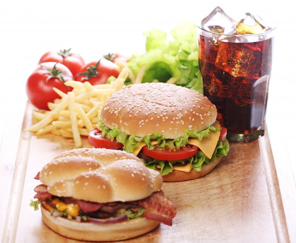 Free Image of Fast food meal on the table 
