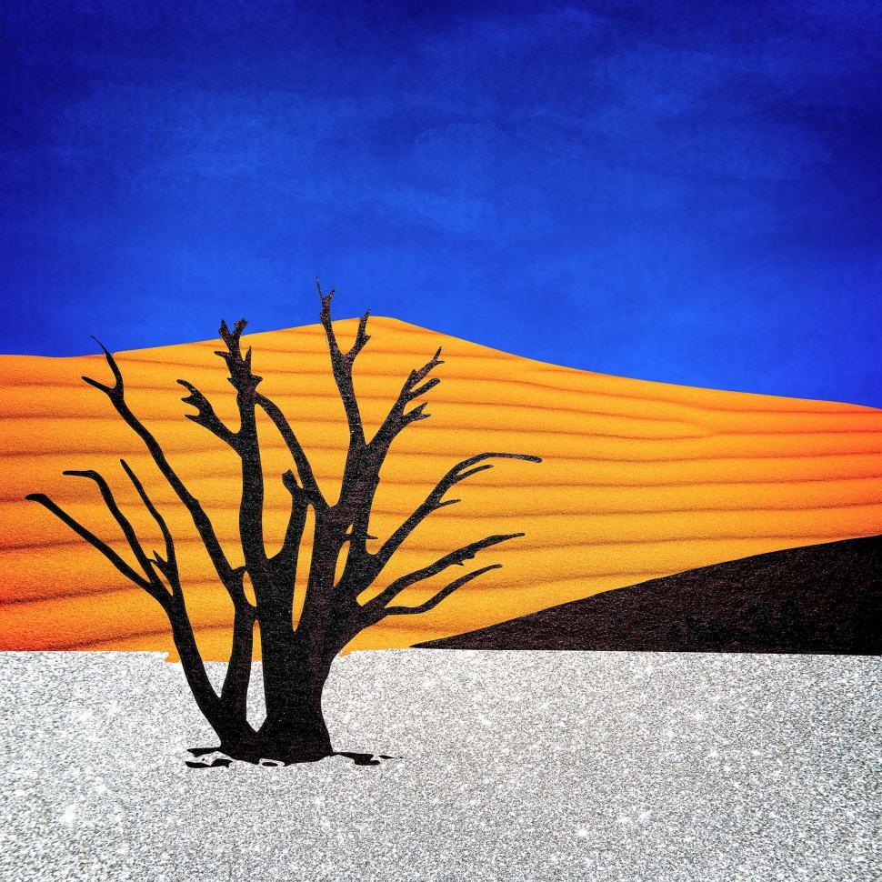Free Image of Sossusvlei in Namibia - Abstract Desert Landscape  