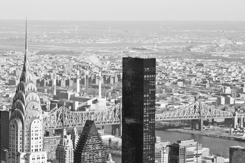 Free Image of Skyscrapers of New York City - Monochrome 