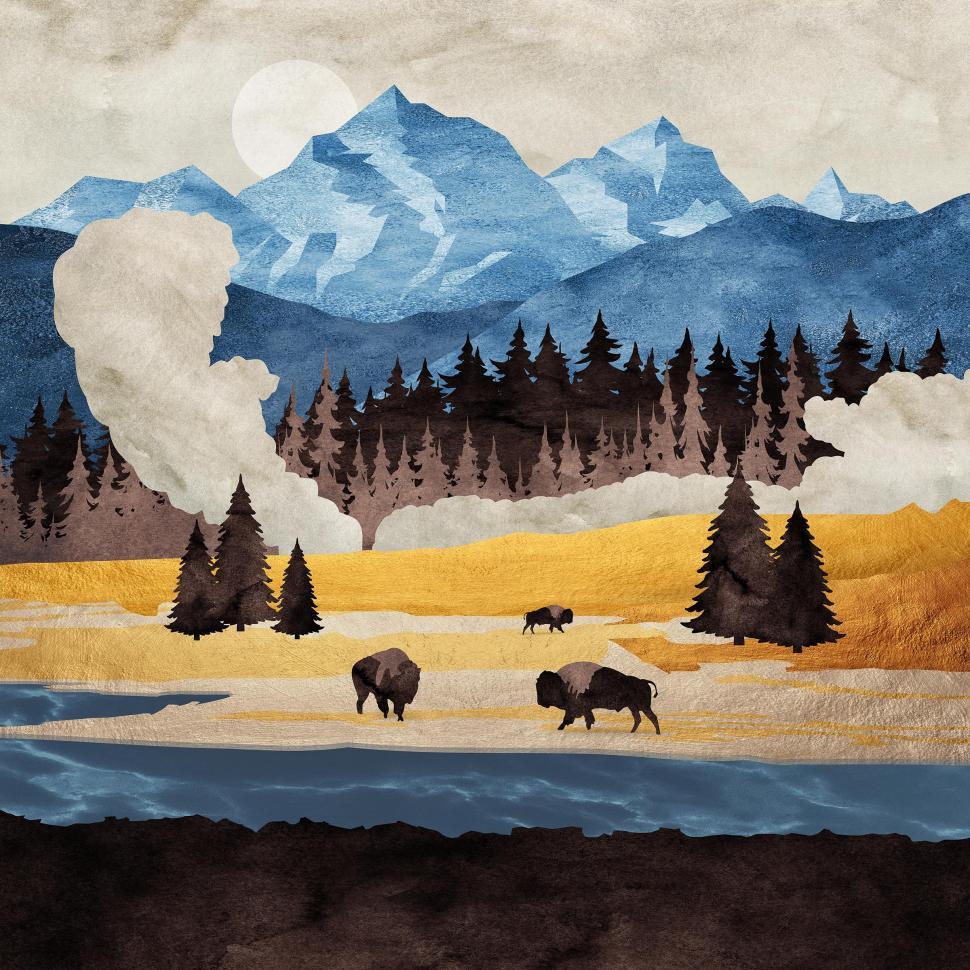 Free Image of Yellowstone National Park Scene  