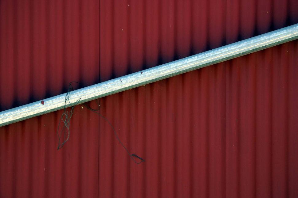 Free Image of Corrugated red tin roof - terrace 