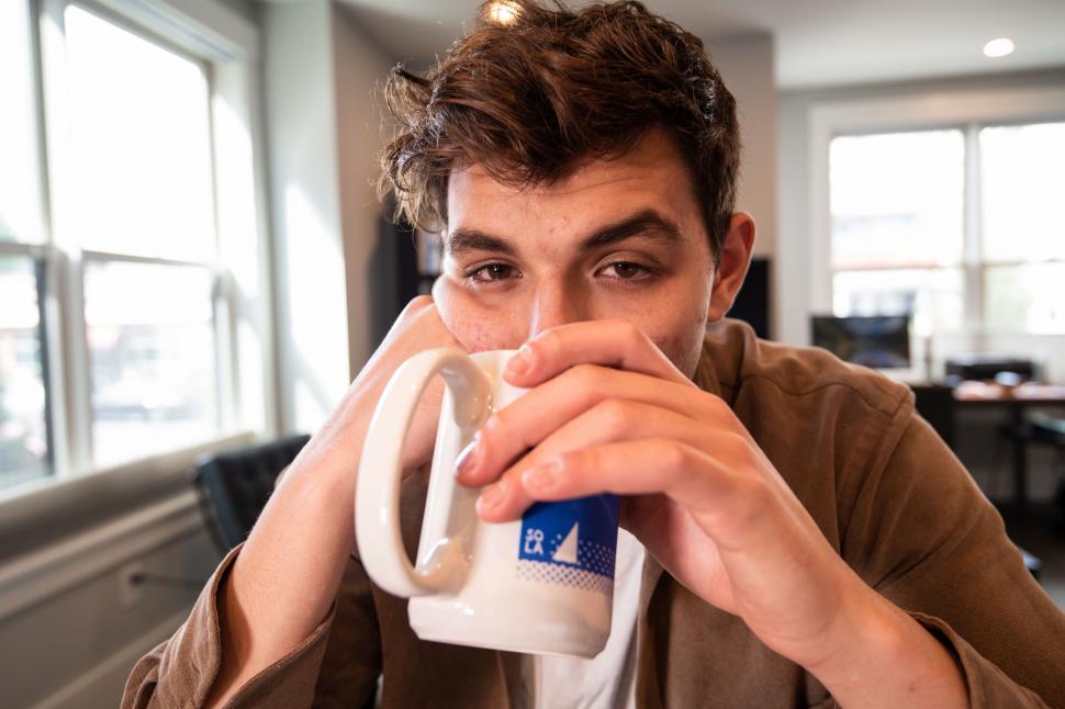 Free Image of Man having cup of coffee 