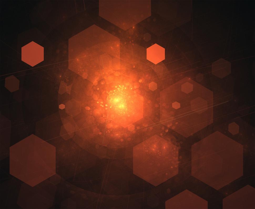 Free Image of Abstract background - hexagons 