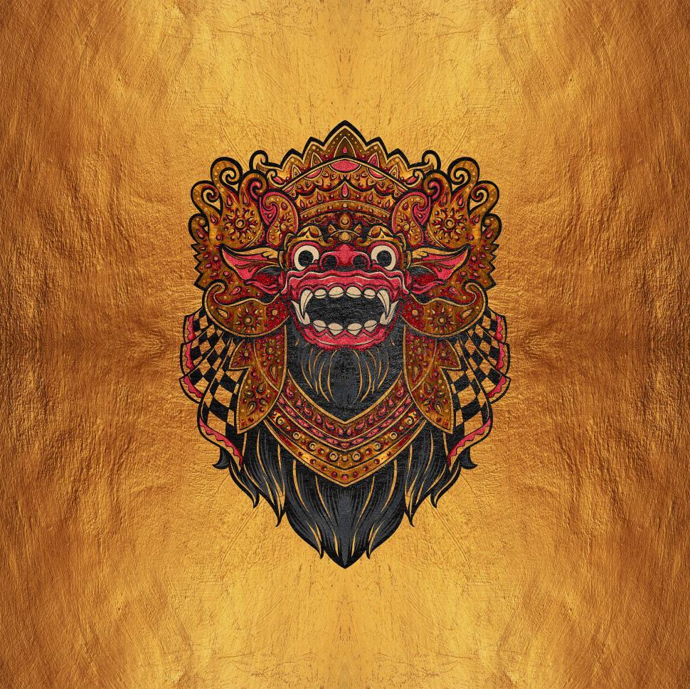 Free Image of Traditional Balinese Barong Design 