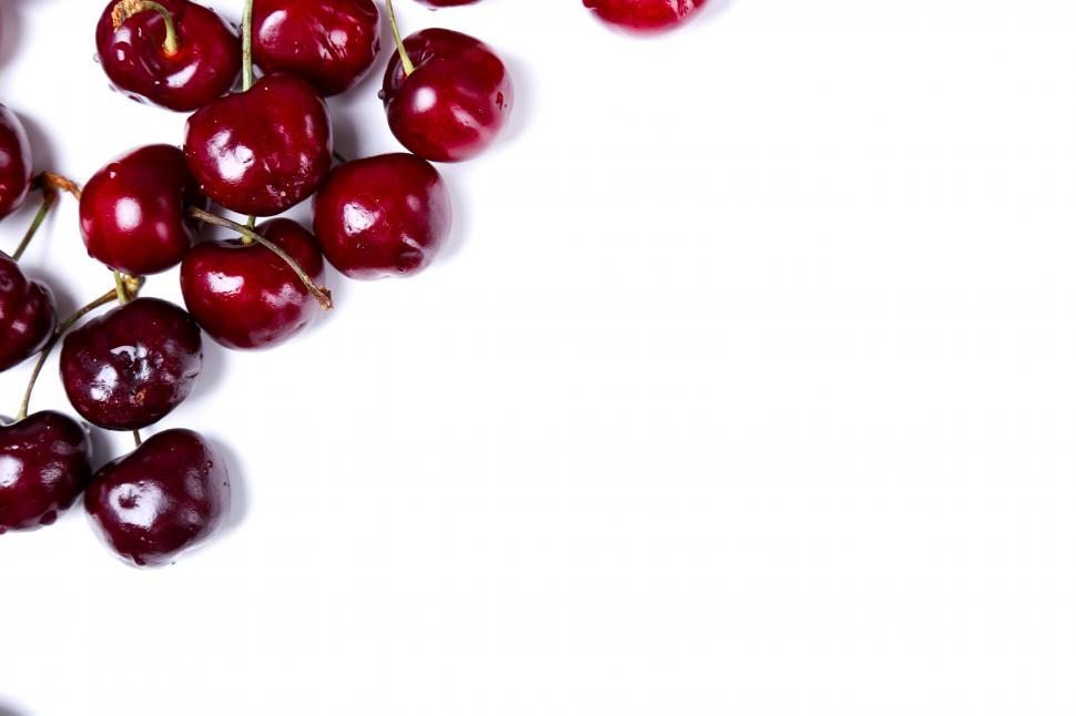 Download Free Stock Photo of Cherry background with copyspace 