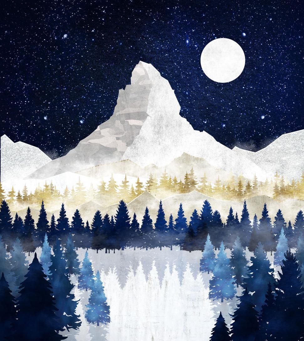 Free Image of Matterhorn Mountain Under a Starry Sky - Iconic Landmarks 