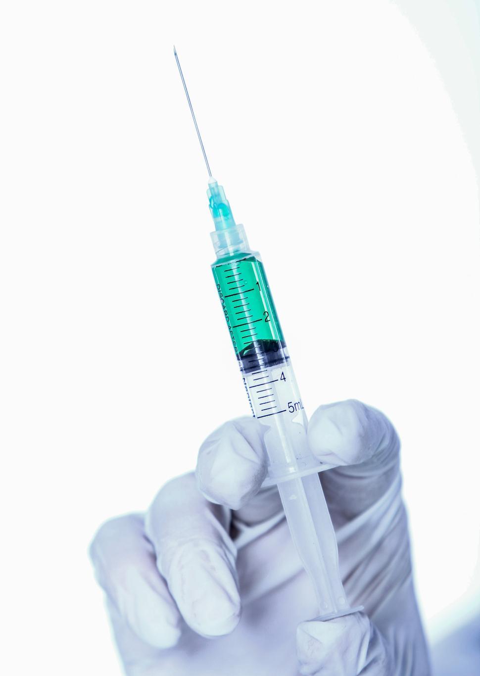 Free Image of Hand with syringe - vaccination 