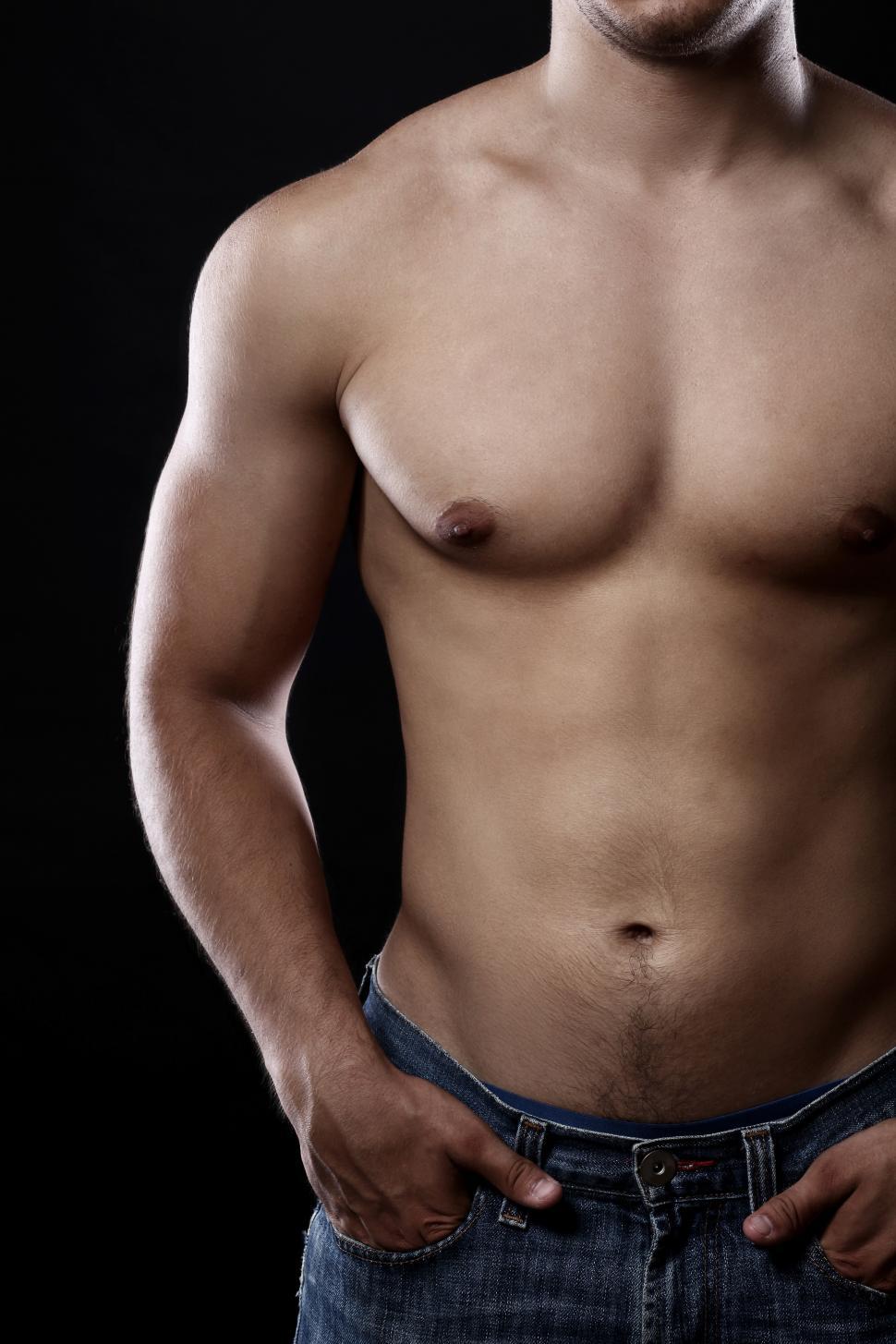 Free Image of Muscular torso of young man 