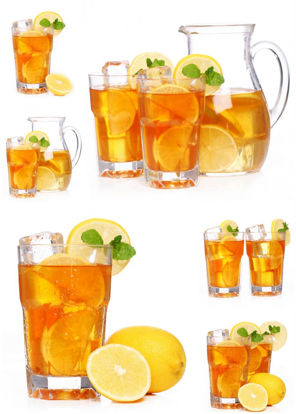 Free Image of Many images of iced tea 
