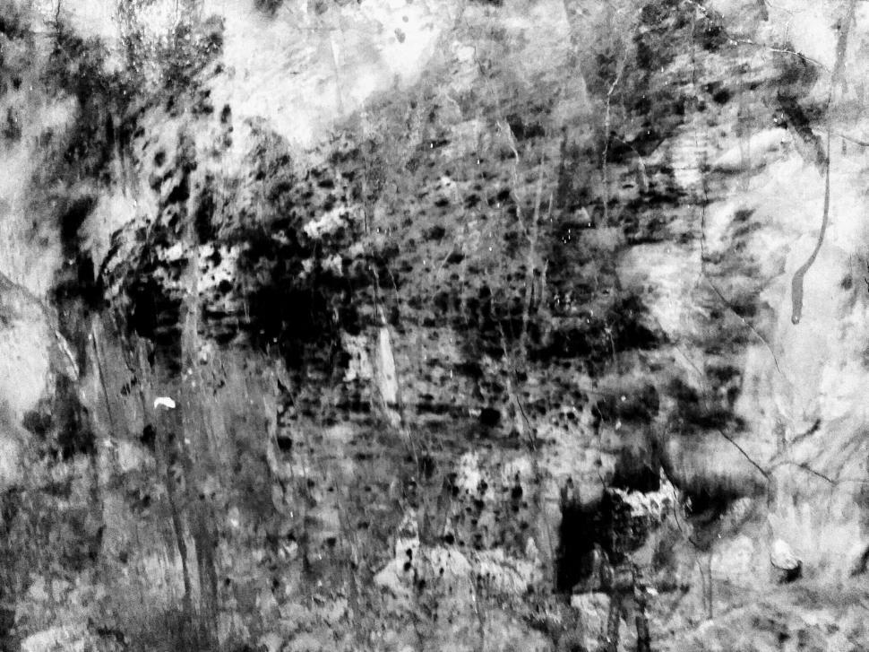 Free Image of Messy grunge black and white wall texture 