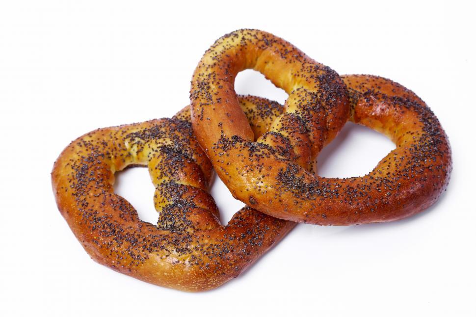 Free Image of Pretzels on a white background 