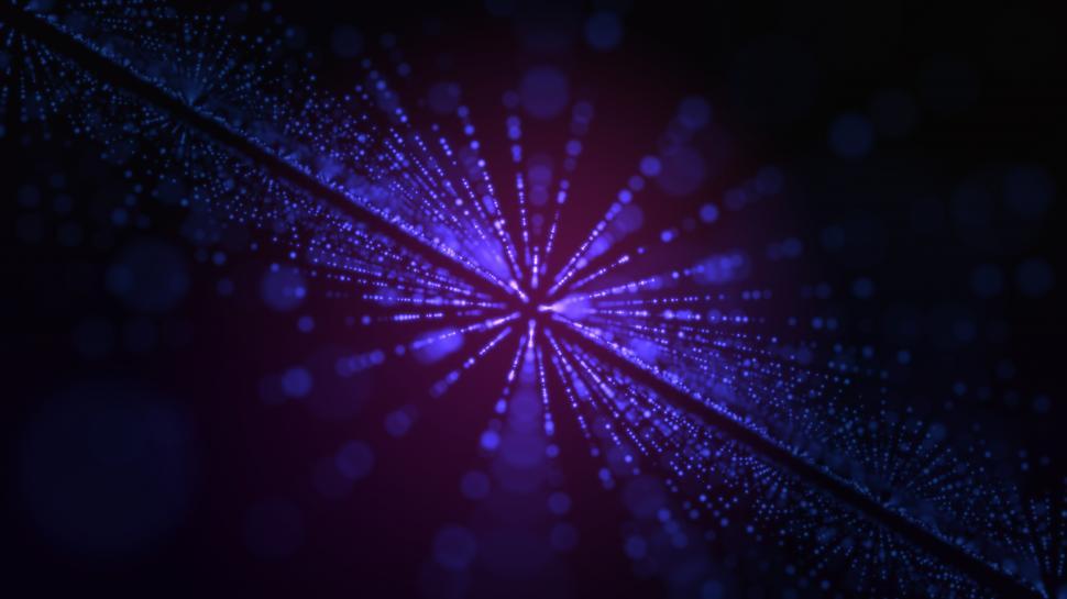 Free Image of Glowing particle background  
