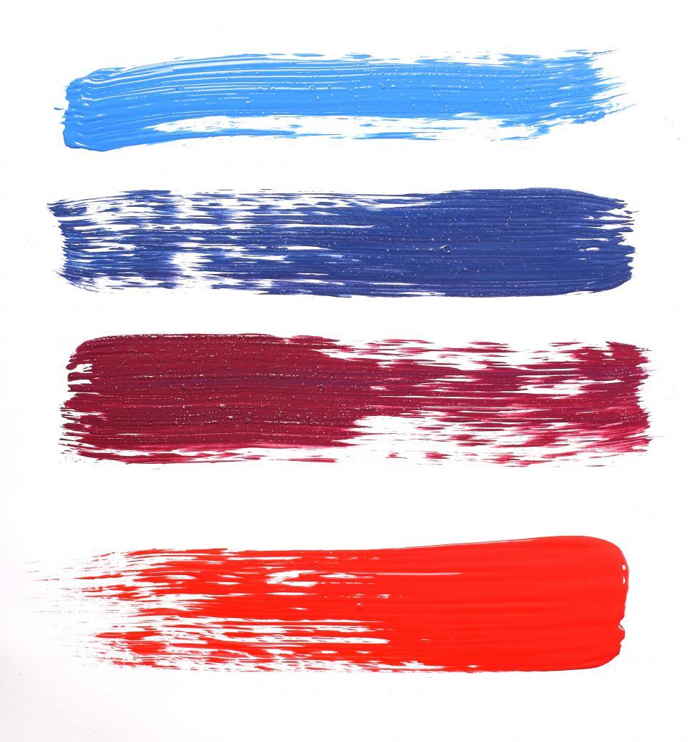 Free Image of Painted colored thick lines 