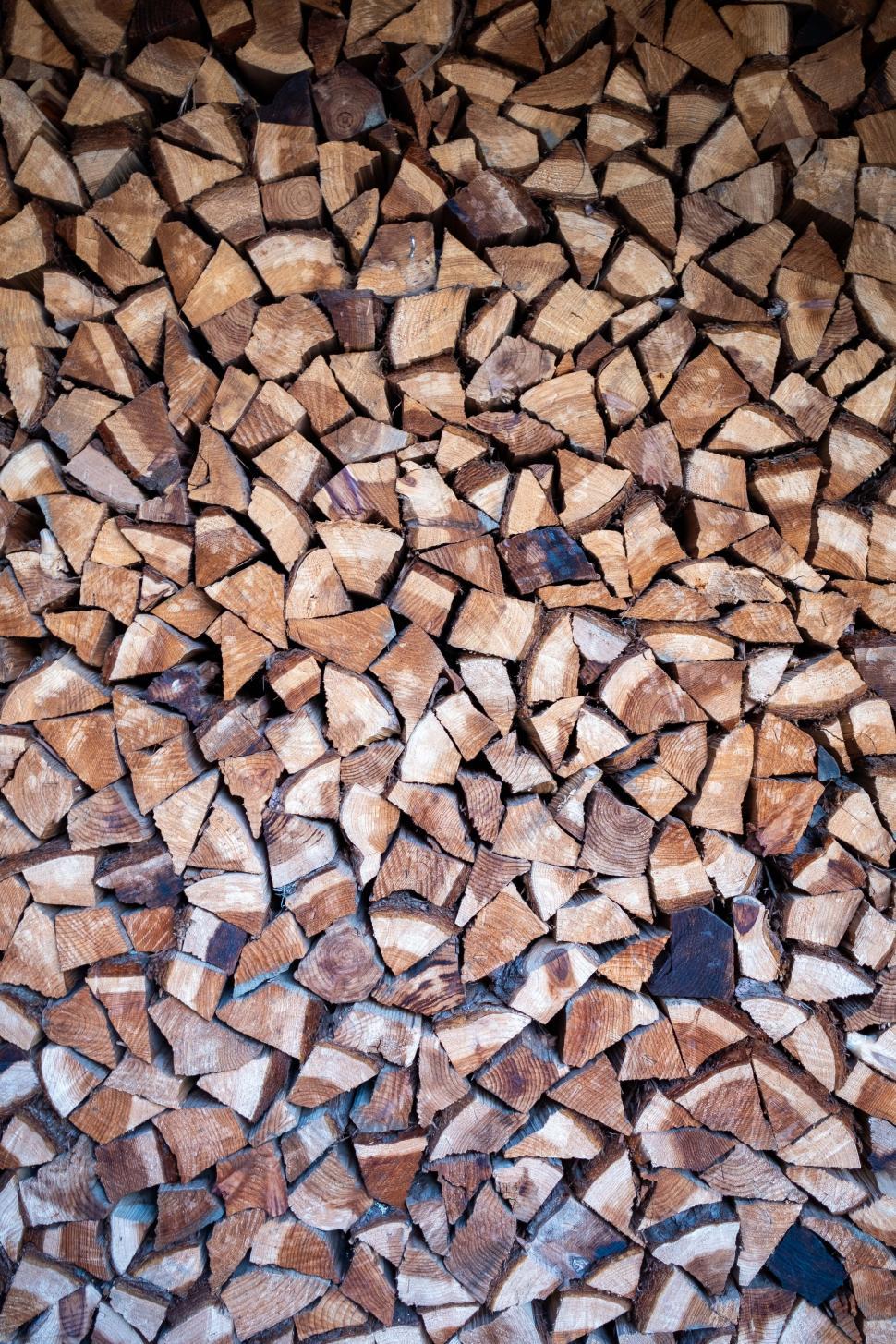 Free Image of Pile of logs - background 