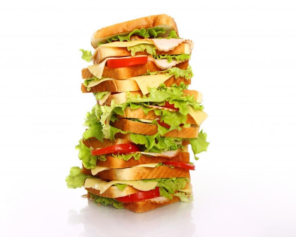 Free Image of Very big sandwich 