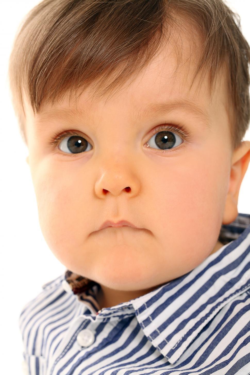 Free Image of Young boy looking at the camera 