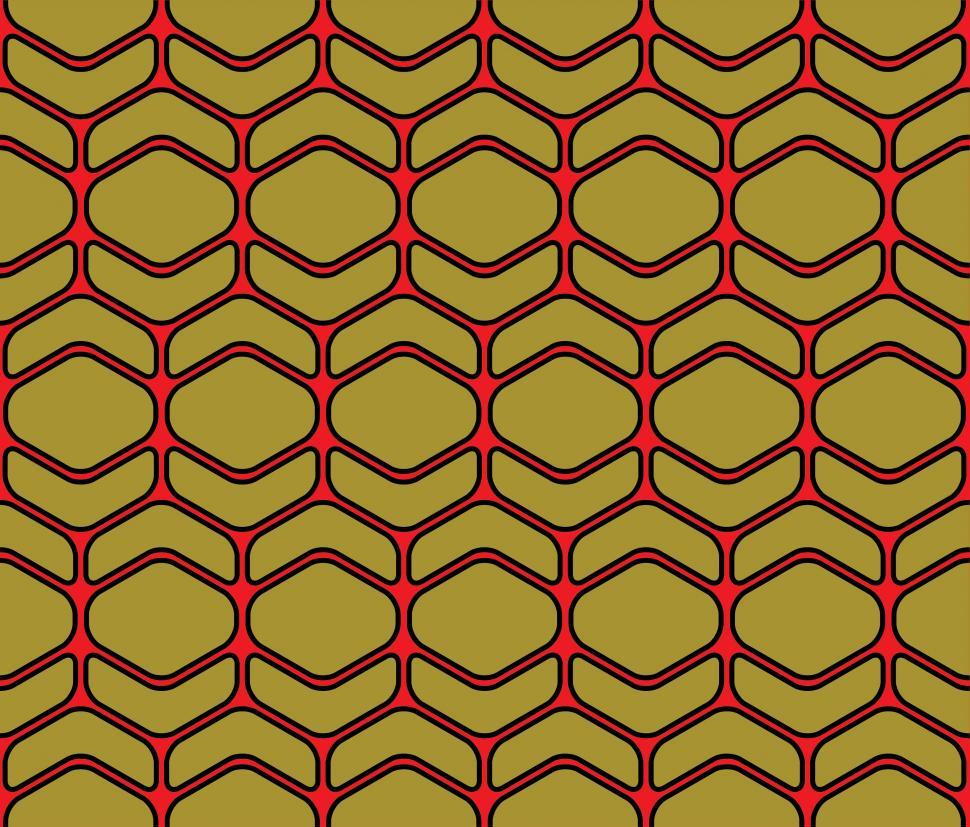 Free Image of Gold shapes seamless pattern  