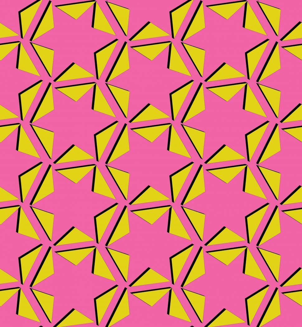 Free Image of Abstract seamless star pattern in pink  