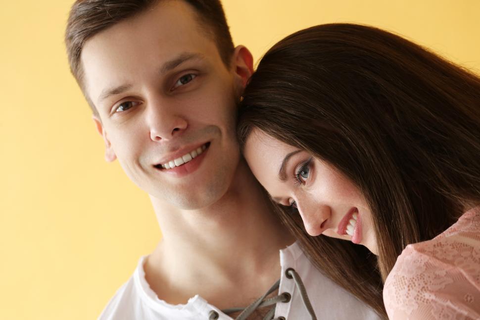 Free Image of Close up of a young couple 