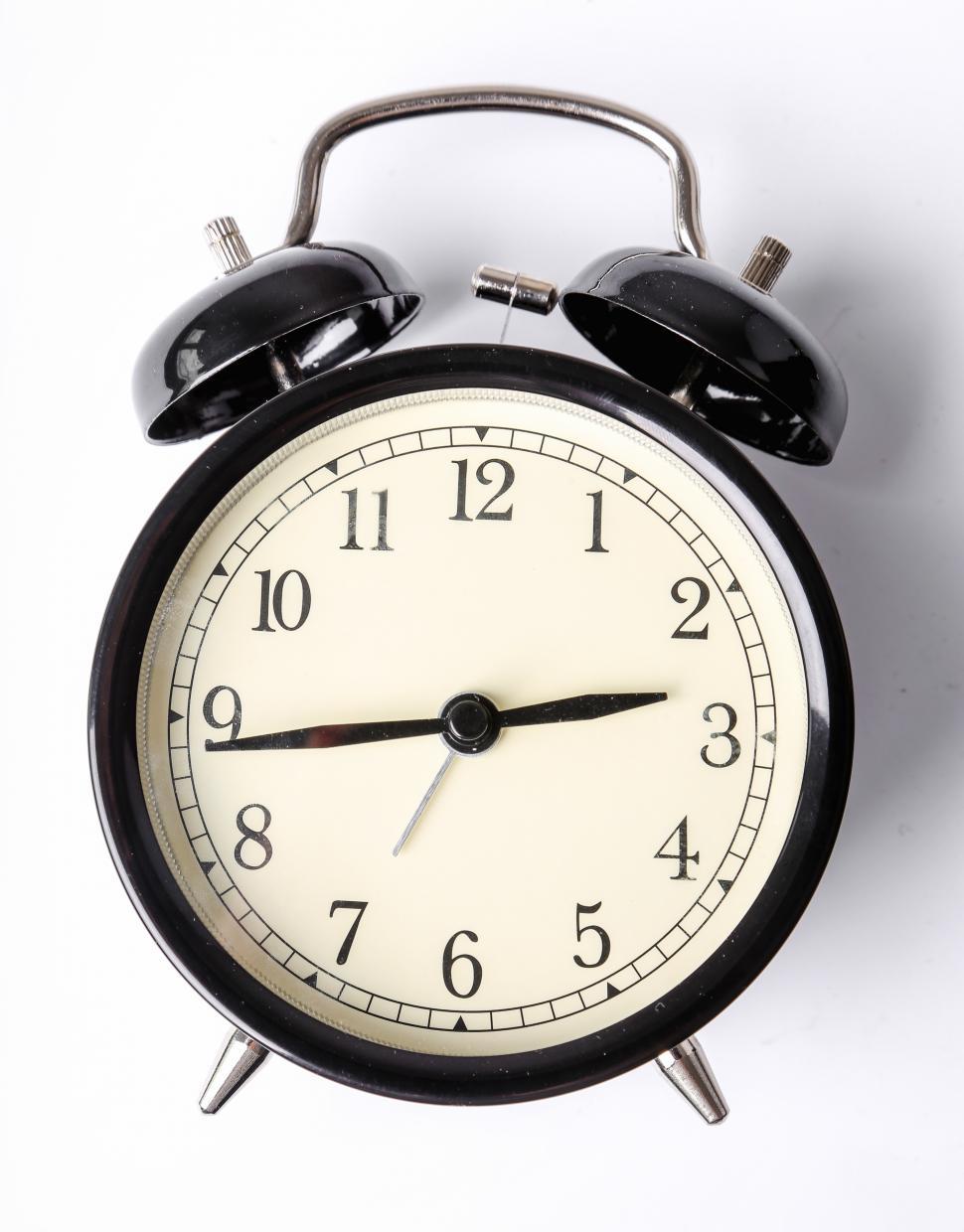 Free Image of Vintage style alarm clock 