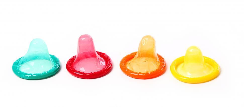 Free Image of Row of condoms 