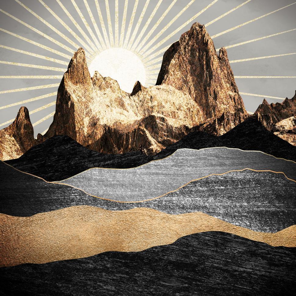 Free Image of Mount Fitz Roy - Abstract Design 