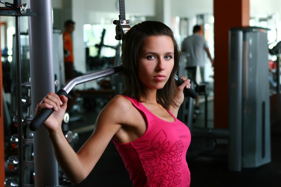 Free Image of Woman in the gym 
