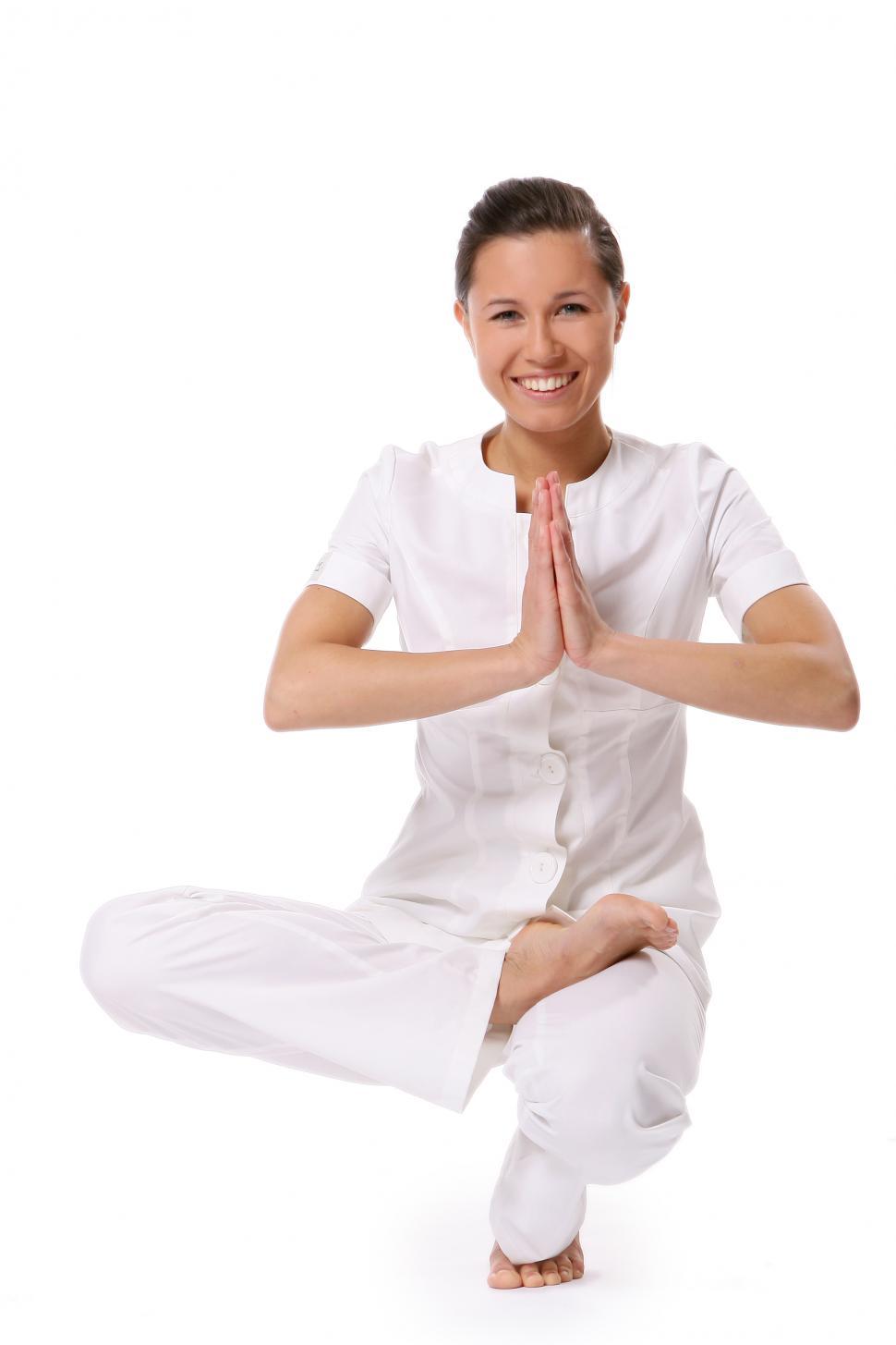 Download Free Stock Photo of Prayer hands yoga 