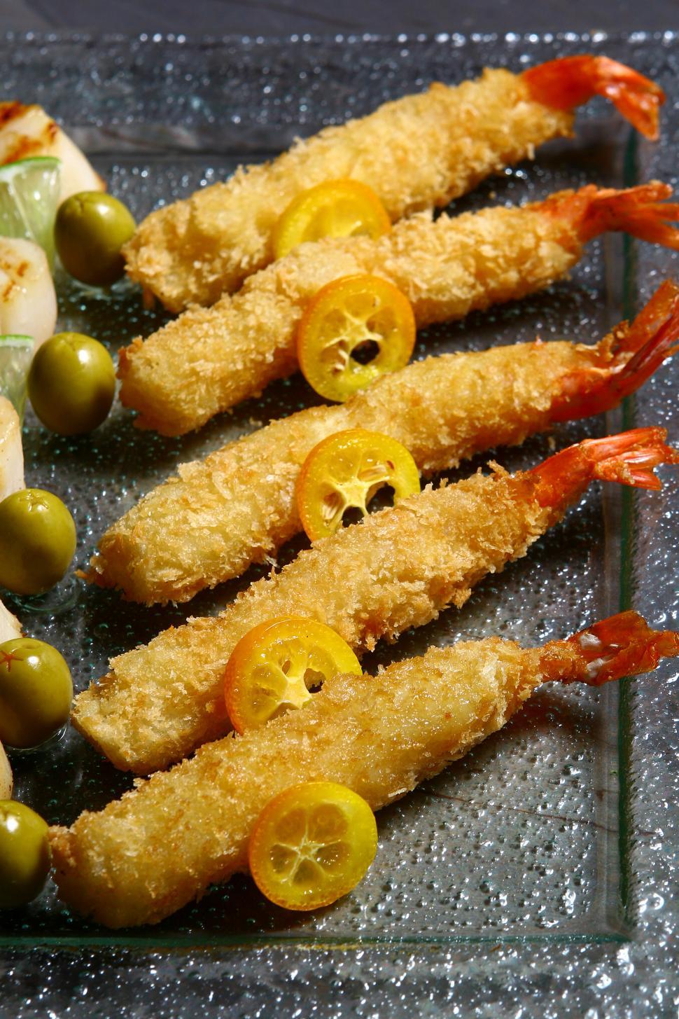 Free Image of Breaded fried shrimp 