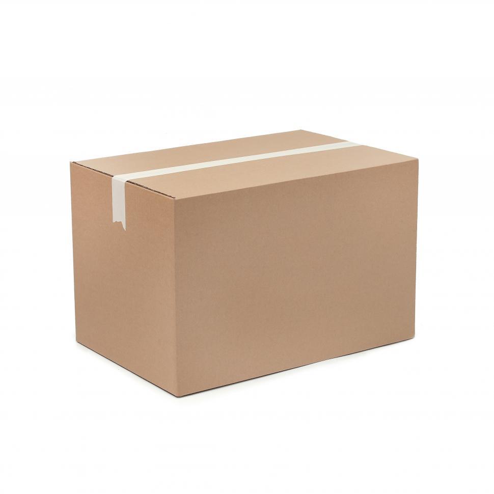 Free Image of Sealed cardboard box 