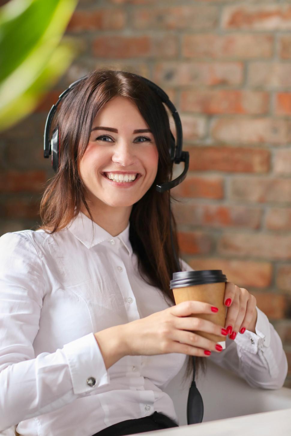 Free Image of Dispatcher with coffee 