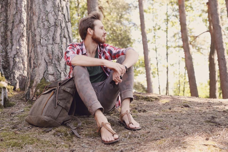 Free Image of Outdoorsman in the woods 