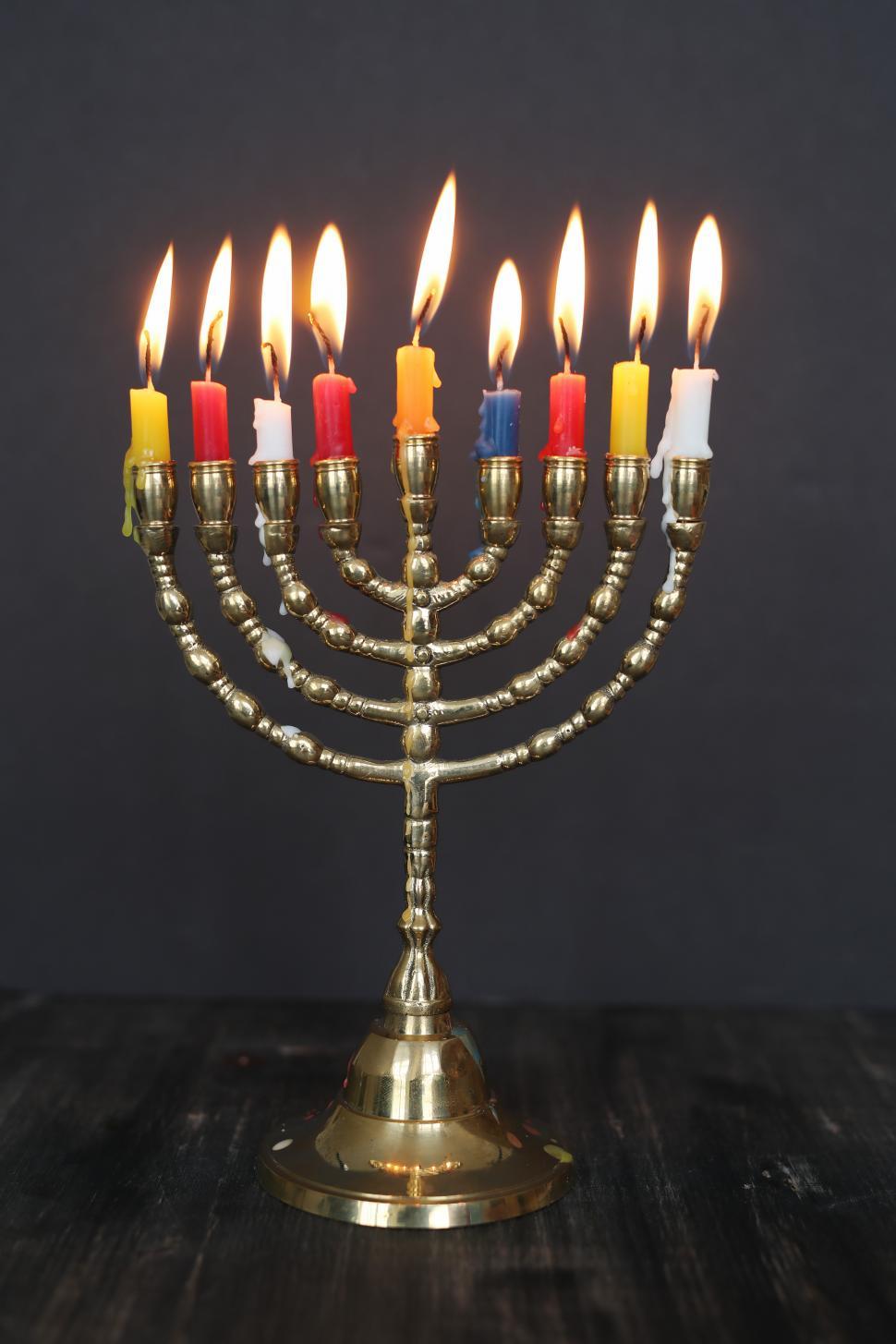 Free Image of Hanukkah Menorah 