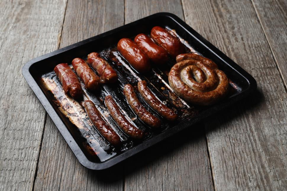Free Image of Grilled sausage 