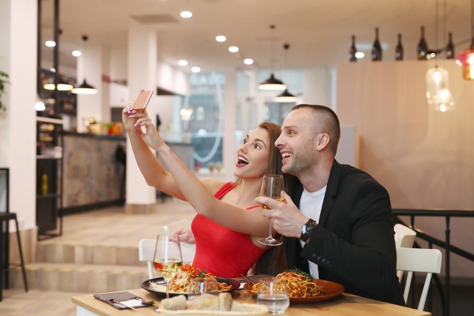 Free Image of Couple take a selfie 