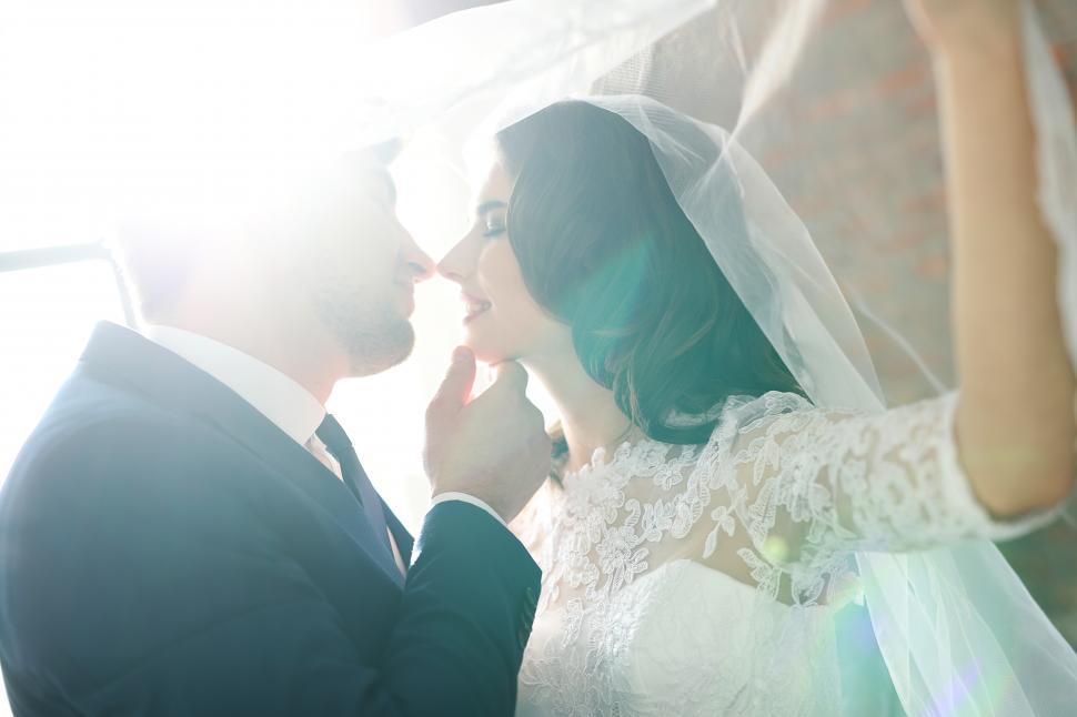 Free Image of Wedding ceremony, bright sunlight 