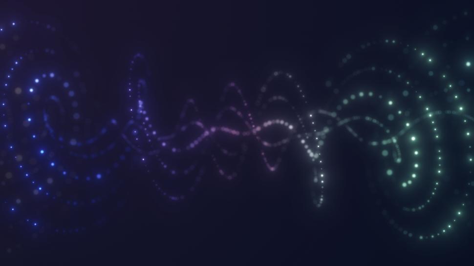 Free Image of Spiral particle background  