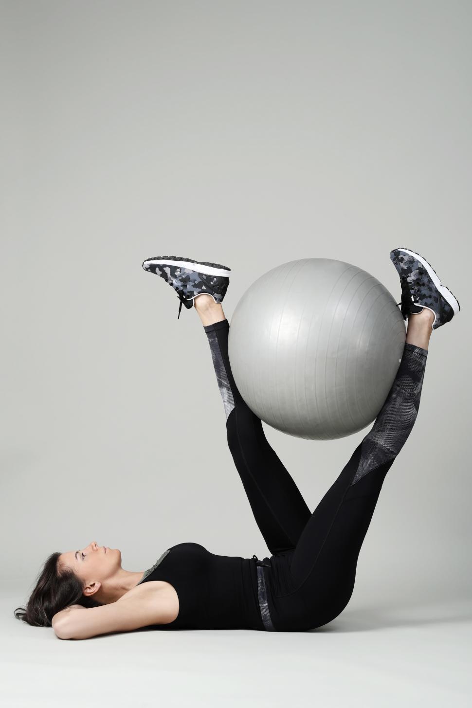 Free Image of Fitness ball exercise 