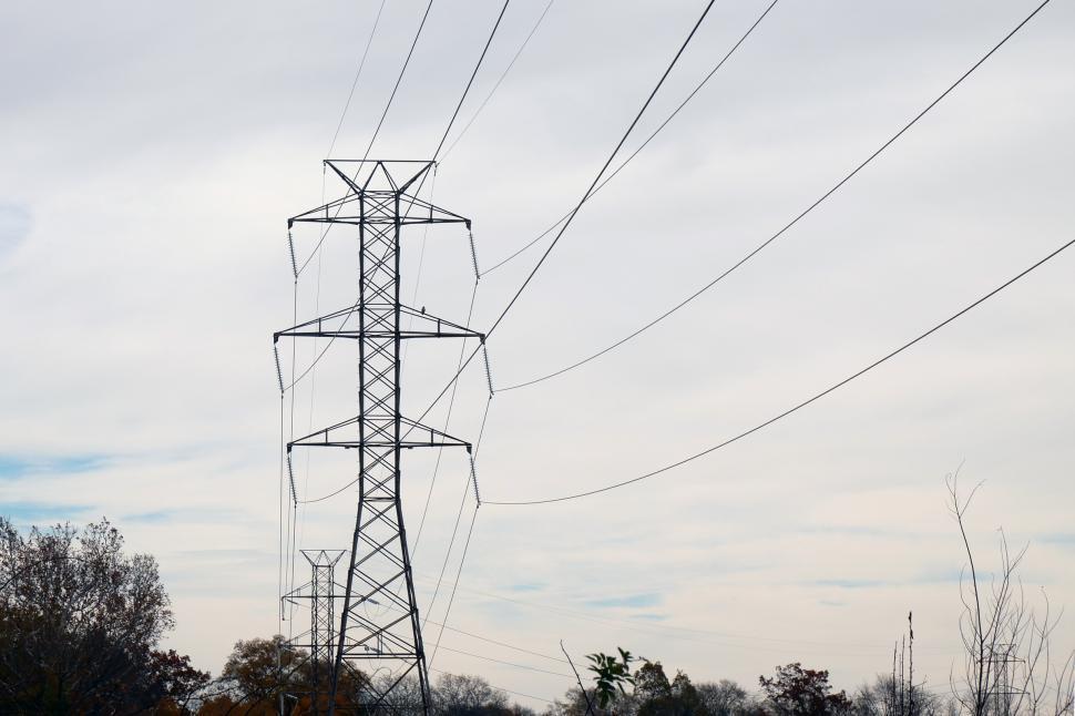 Free Image of Power Transmission Towers and Lines 