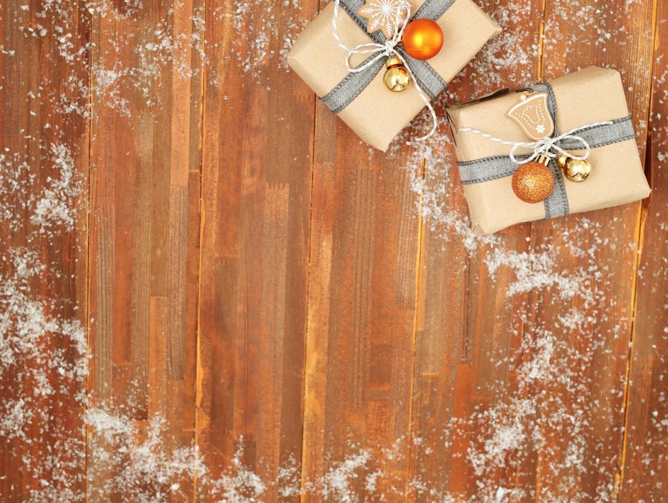 Free Image of Christmas gifts background 