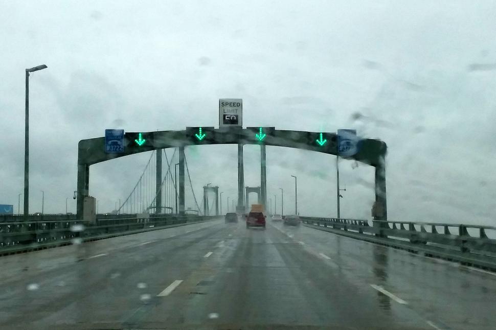 Free Image of Driving On The Delaware Memorial Bridge 