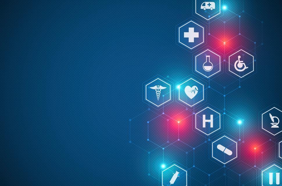 Download Free Stock Photo of Healthcare Technology Background - Healthcare Icons 