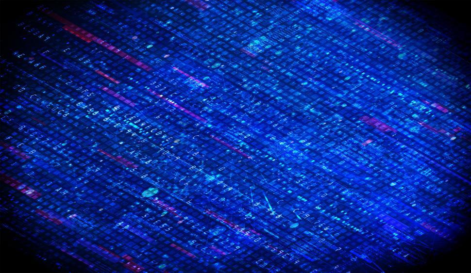 Download Free Stock Photo of Cyber Space Matrix - Abstract Technology Background 