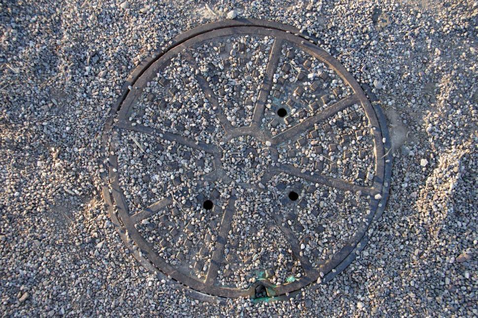 Free Image of Sewer Manhole - Closed 
