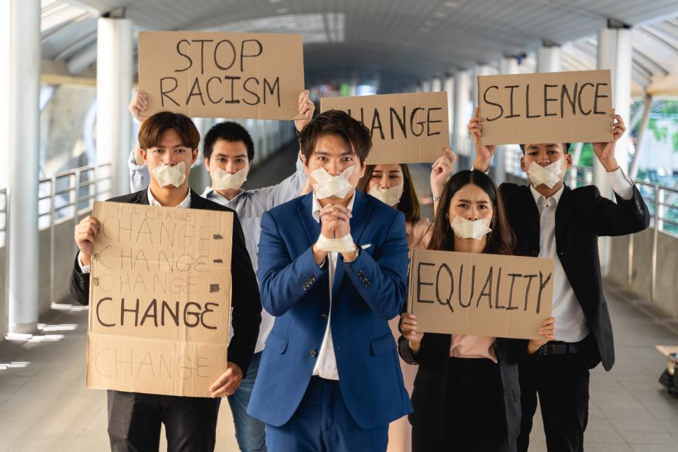 Free Image of Group of activists with protest signs 