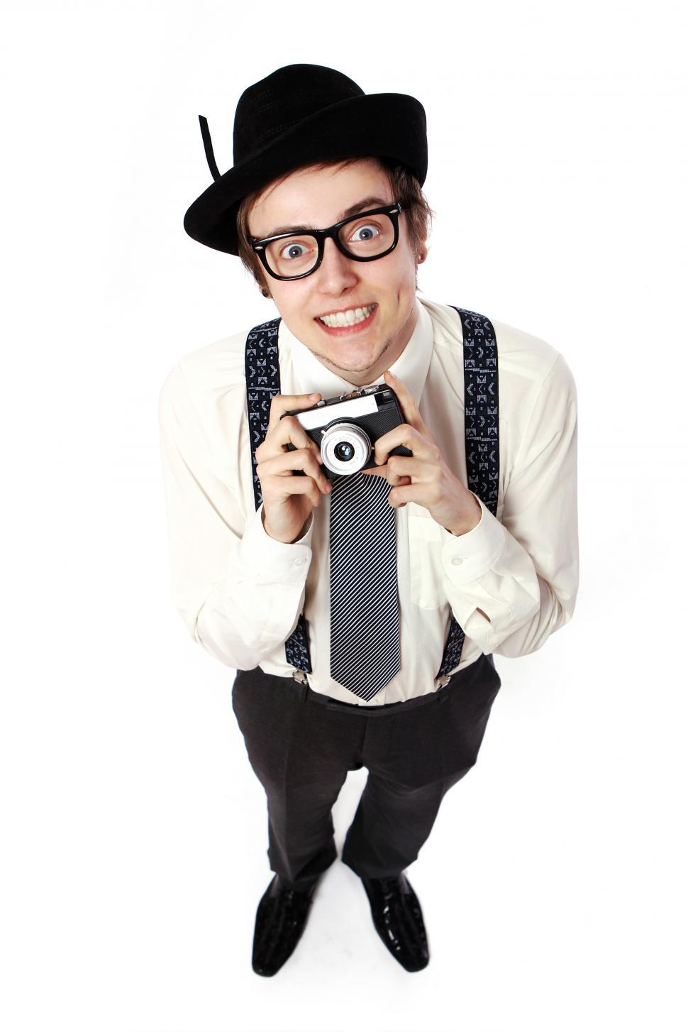 Free Image of Odd old fashioned photographer 