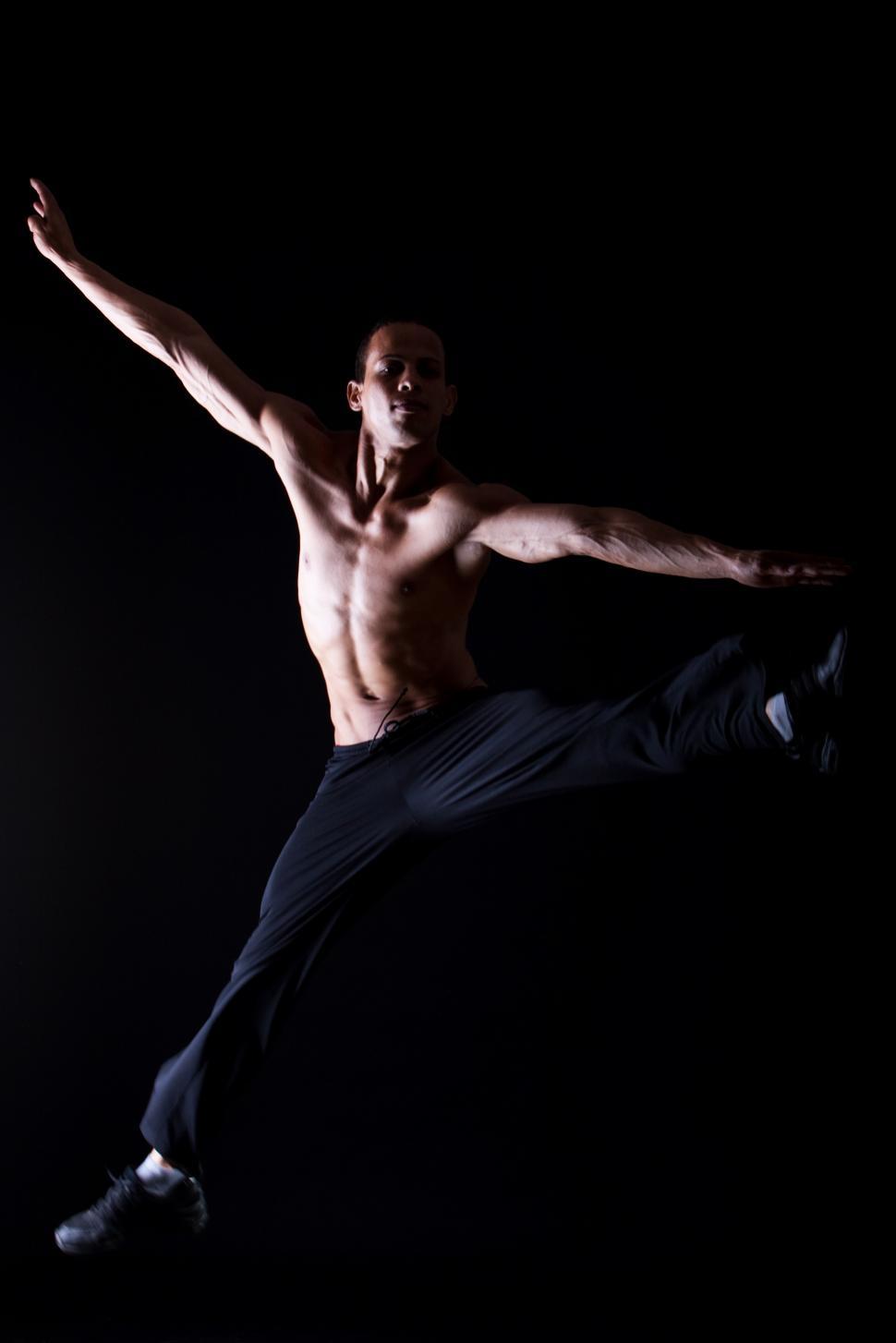 Free Image of Young and muscular hispanic dancer 