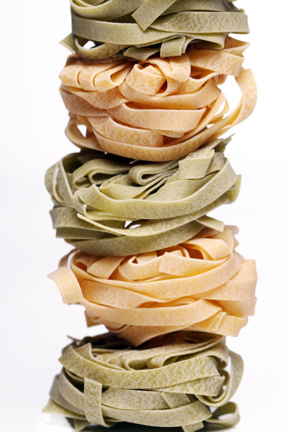 Free Image of Fresh pasta in a stack 