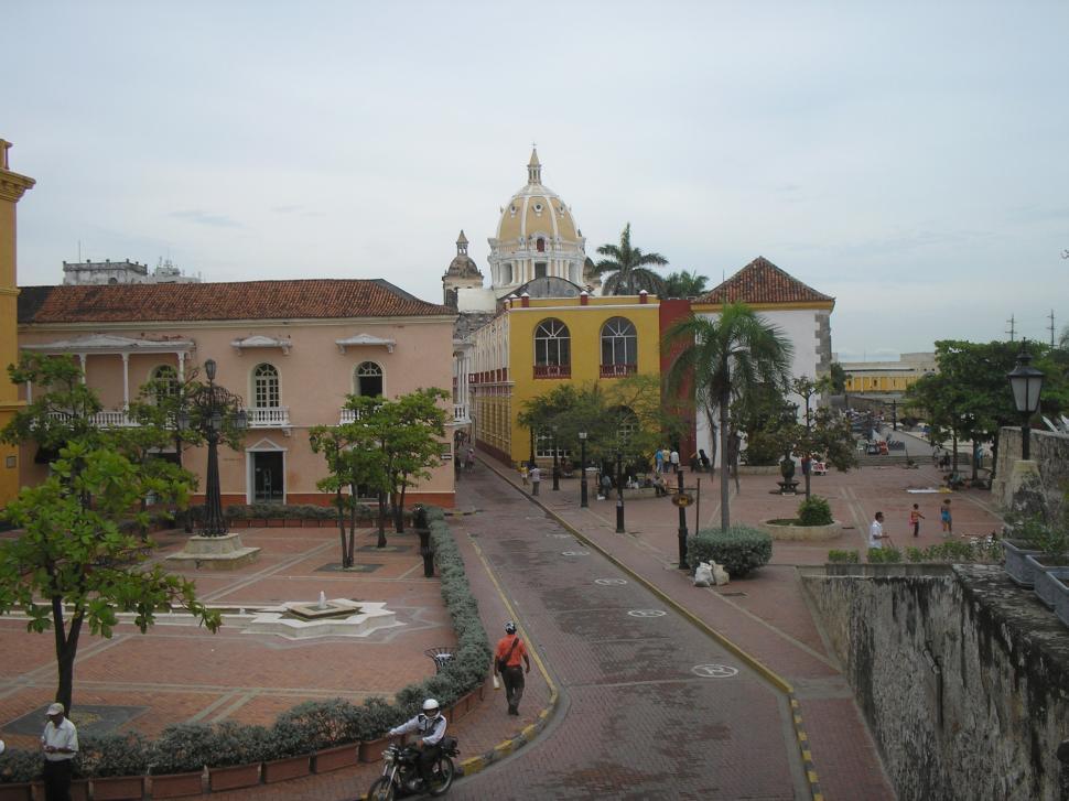 Free Image of The Old Walled City, Cartagena, Columbia, South America 